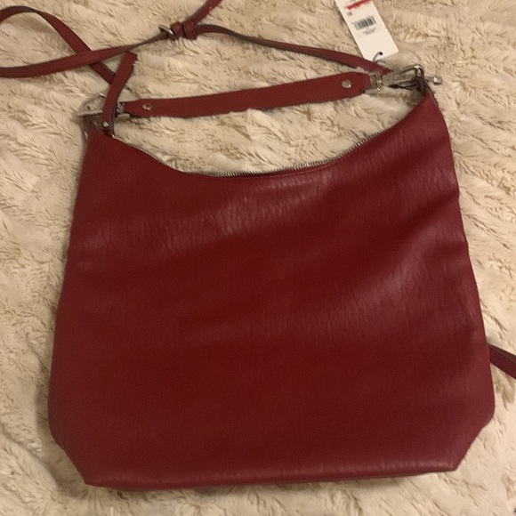 Calvin Klein Elaine purse cranberry color NEW - Picture 4 of 11